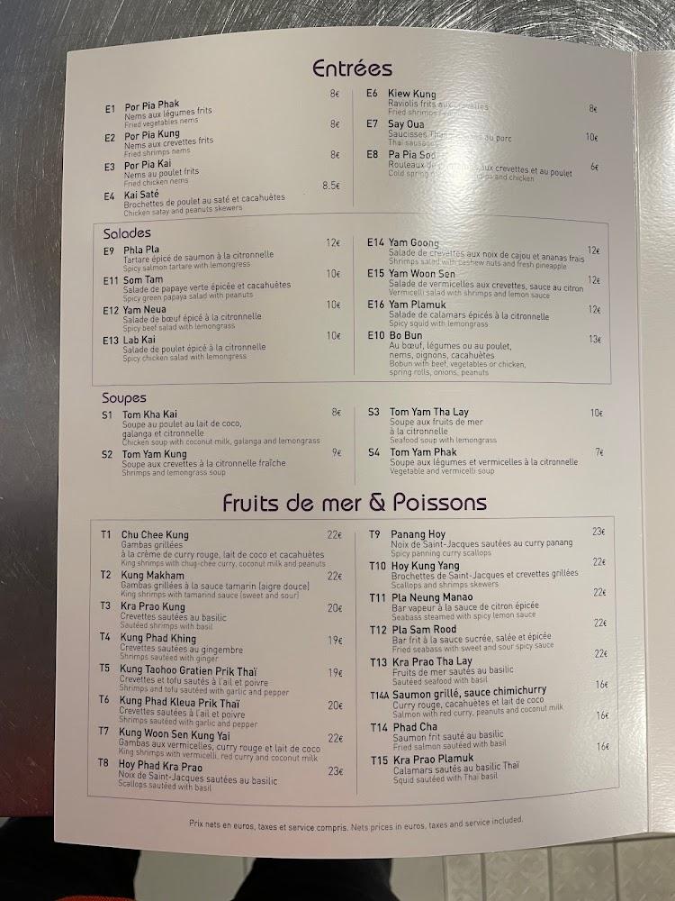 Mimi Thaï - Menu Image 1